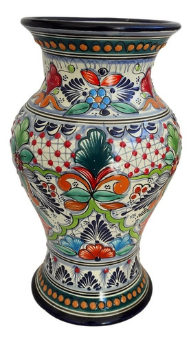 Florero De 35cm De Alto Hecho De Talavera Original