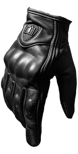 Guantes Moto Icon Pursuit Lisos Negros