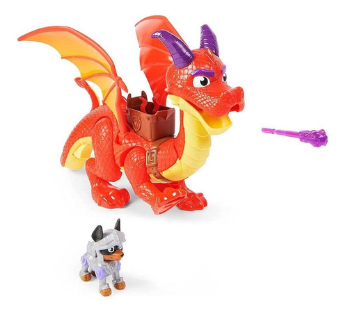 Paw Patrol Claw El Dragón Sparks The Dragon Caballeros