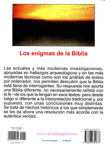 Enigmas De La Biblia, Los - Antiguo Y Nuevo Testamento- Arca