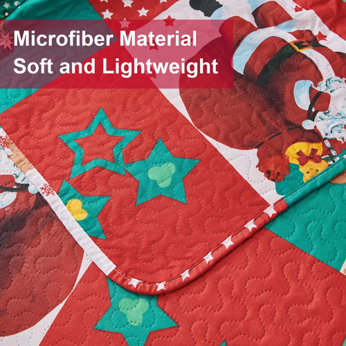 Smuge Navidad Colcha Colcha Sets Queen Size - Reversi...