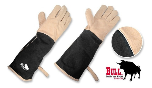 Guantes Soldador Carnaza Lona, Soldar Largo: 18 3/4 Zubiola