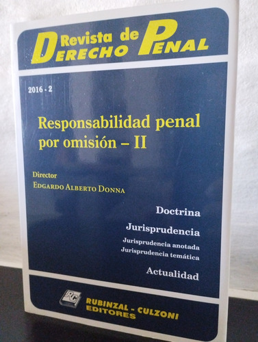 Responsabilidad Penal Por Omisión. 2 Tomos (Usado)