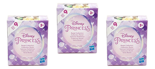 3 Pack Dinsey Princess Sorpresa Serie 9 Pastel Collection