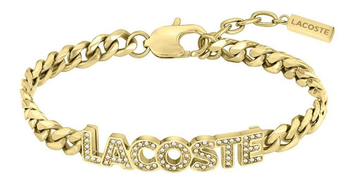 Pulsera Lacoste Script Para Mujer 2040063 Dorado
