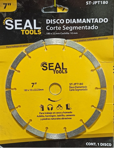 Disco Diamantado 7'' Segmentado Seal Tools 