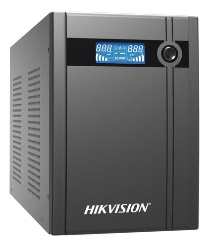 Ups De 3000va /1800w Hikvision 120vca 6 Tomas Nema 5-15r Color Negro