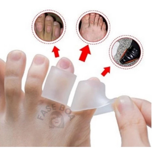 Imagem 9 de 10 de Protetor Dedos Pés Gel Dor Pé Silicone Anti Bolhas Lesão