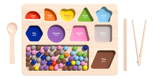 Tablero De Madera Montessori, Juego De Cuentas, Juguetes