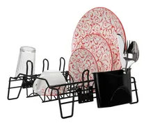 Comprar Secaplatos Escurridor Termoplastificado Negro 12 Platos 