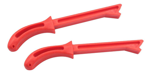 Empurrão Vara De Mão Protector Segurança 2pcs A Vermelho