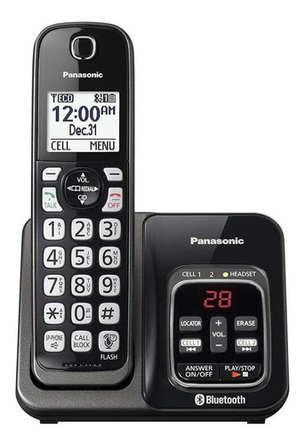 Imagen 1 de 2 de Teléfono inalámbrico Panasonic KX-TGD560 negro