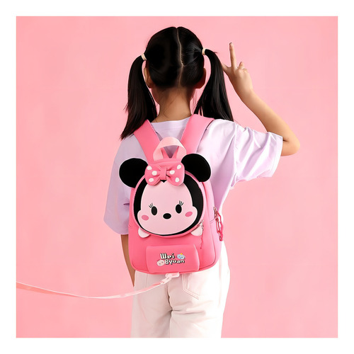Caricatura Mickey Mouse Mochila Infantil Preescolar Mochila Color Un