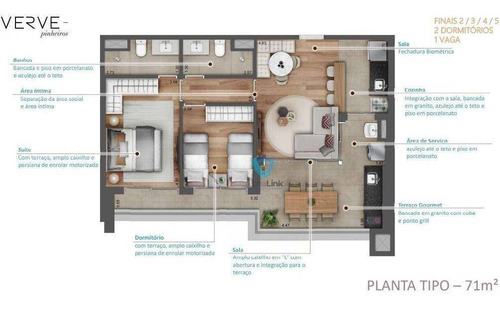 Imagem 3 de 30 de Apartamento À Venda, 71 M² Por R$ 1.182.680,00 - Pinheiros - São Paulo/sp - Ap2515