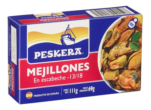 Peskera Mejillones En Escabeche 13/18 111g