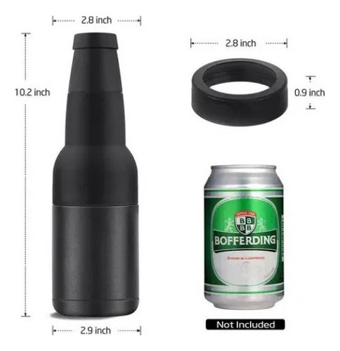 Vaso Copo Termal De Cuello Largo, 4 En 1, Porta Lata, D