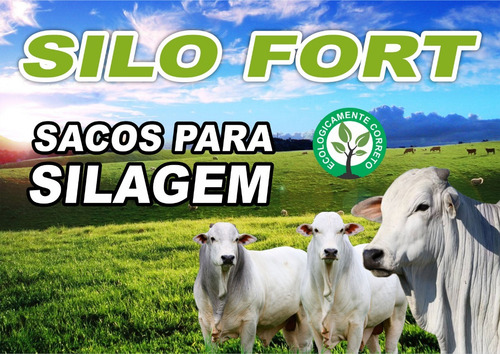 Imagem 8 de 9 de Sacos Para Silagem Prt 51x100 200 Micra 300un C/abraçadeiras