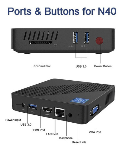 Micro Pc Ultra Slim Wifi Espacios Reducidos
