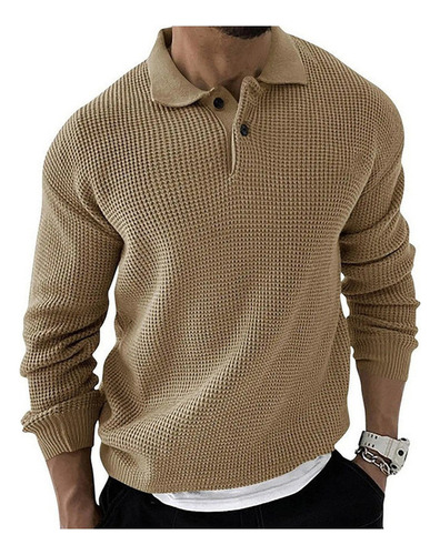 Jersey Liso Con Cuello De Polo Para Hombre