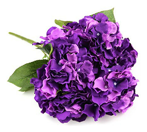Profundo Artificial Raylinedo Hydrangea Púrpura De Flores De