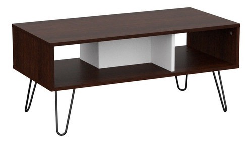 Mesa De Centro Melamina Nordica Patas De Hierro