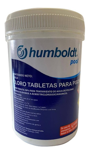 Cloro Tabletas 1kg Humboldt Afj