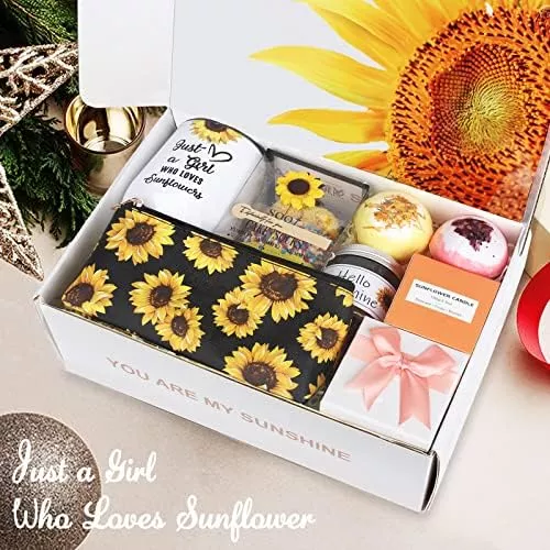  GIFTAGIRL - Regalos de girasol para mujer, bonitos