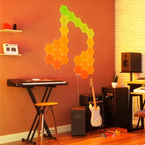 Imagen 4 de 5 de Pack De Expansión Hexagonal 3 Paneles Nanoleaf