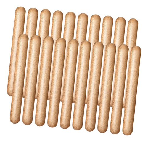 20x Juguete De Palo De Instrumento De Percusión De Madera
