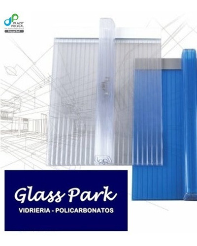 Policarbonato Alveolar Top Click 6mm Opal Polygal Glass Park
