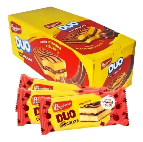 Bolinho Duo Chocolate C/60un 27g - Bauducco