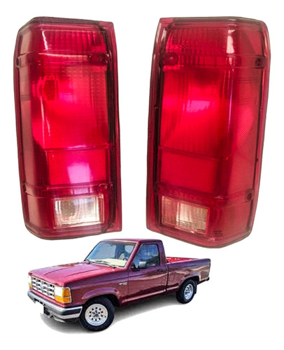 Par Calaveras Ford Ranger 83-92 Rojas Mica Acrilico