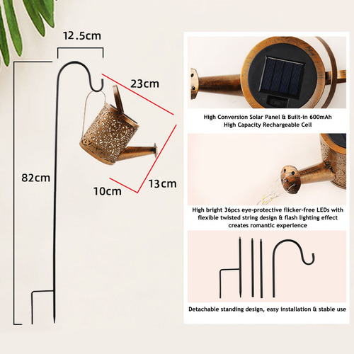 Luz Solar Para Hervidor De Agua De 36 Led Con Cadena Para Ja