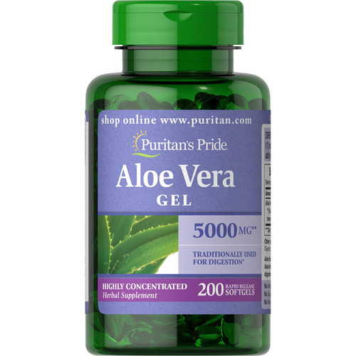 Puritan's Pride Extracto De Aloe Vera 5000 Mg-200 Cápsulas