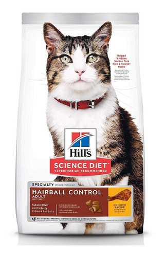 Alimento Para Gatos Hills Adultos Hairball Control 15.5 Lb