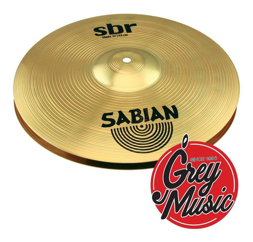 Platillo Bateria Sabian Sbr Hi Hat 13 - Grey Music -