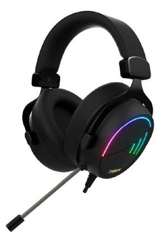 Headset Gamdias Gamer Hebe M2 Preto Rgb Com Fio