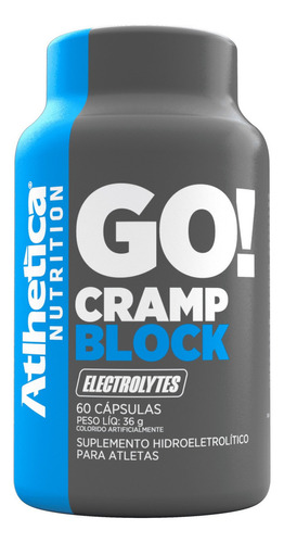 Atlhetica Nutrition - Go! Cramp Block 60 Capsulas - Sem sabor