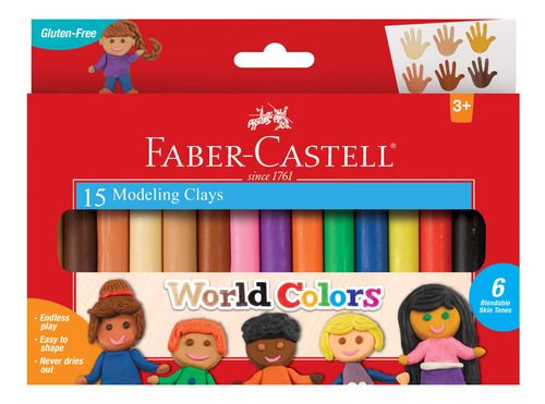 Faber-castell Arcilla Modeladora De Colores Mundiales, Arcil