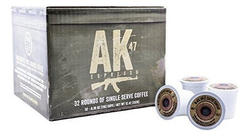 Rifle Negro Coffee Company Ak 47 Rondas Medio De Café Tosta