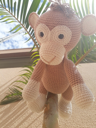 Bichinho Crochê Amigurumi Macaco Decoração Infantil
