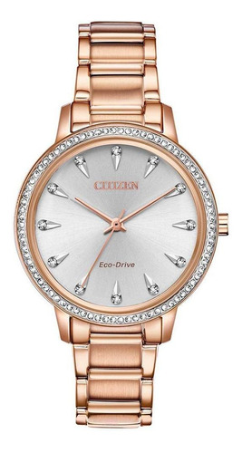 Reloj Citizen Eco-drive Dama Dorado Silhou Fe7043-55a - S022