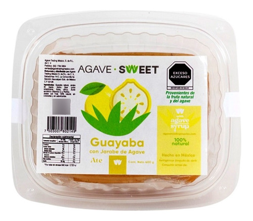 Ate De Guayaba Con Jarabe De Agave Agave Sweet De 400g