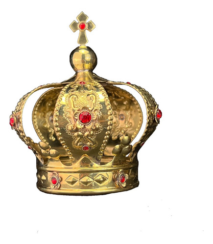 Corona Imperial #7 Latón Con Cristal Cortado