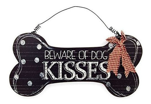 Señales - Toysdone Beware Of Dog Kisses Hanging Sign Media R