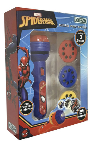 Linterna Micro Proyector Infantil Marvel Spiderman Ditoys