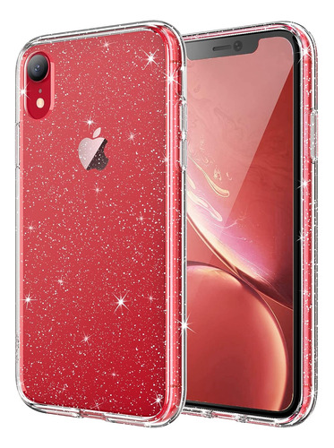 Funda Para iPhone XR / Transparente Con Glitter