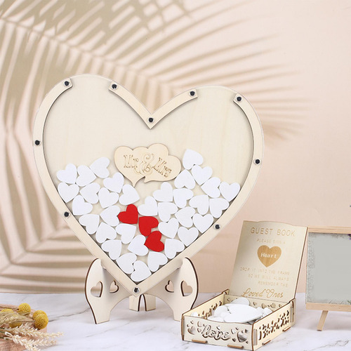 Libro De Visitas De Boda En 3d De Madera Decoraciones
