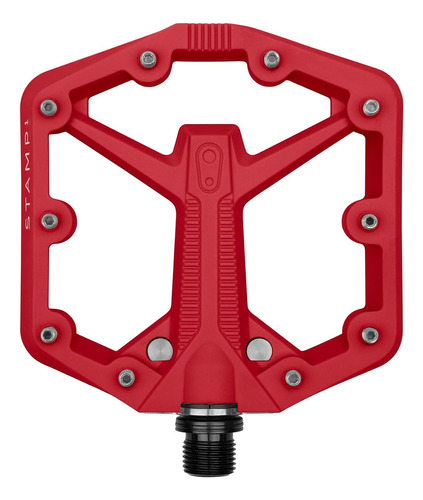 Pedal Para Bicicleta De Adultos X 2 Crankbrothers Stamp 1 V2 Color Rojo -111mm X 114mm X 20mm