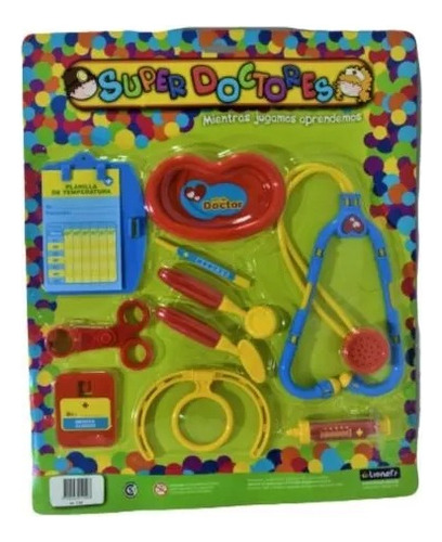 Set De Doctor Infantil Juego Al Medico Oficios Lionels Byp